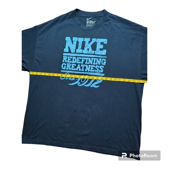 Nike Loose Fit Ajustment Lache Corte Holgado Men's T-Shirt Sz 2 XL Color Blue - Picture 4 of 6